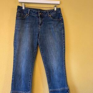 Simply Vera Vera Wang Blue Denim Capris